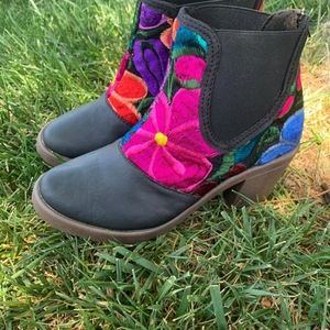 Mexican shoes women's, free earrings tassel